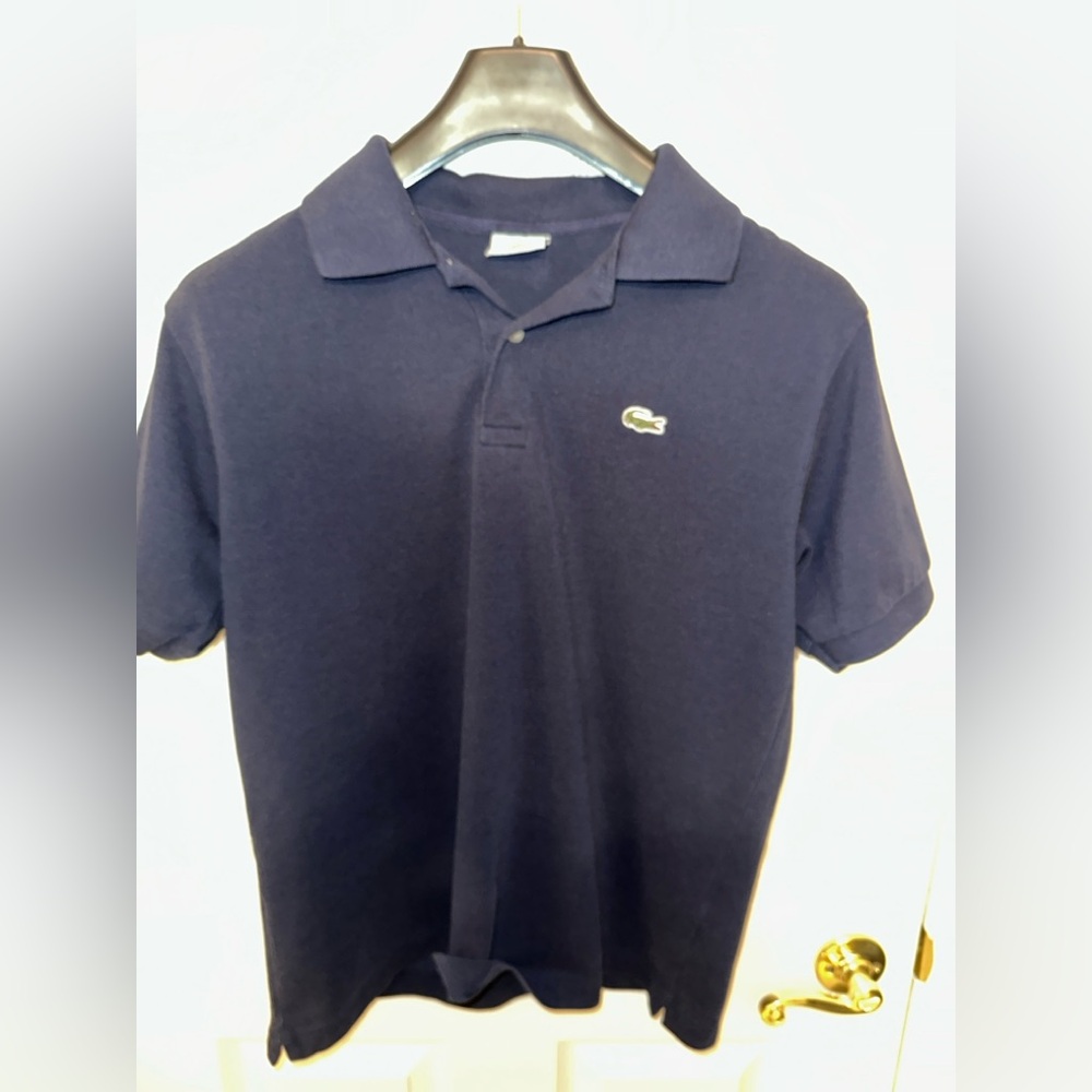 Lacoste Dark Blue Polo with Crocodile Logo